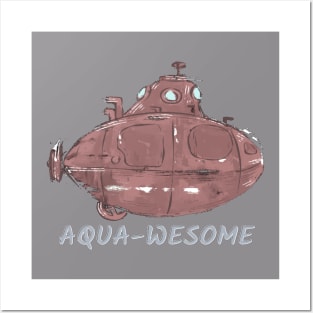 Aqua lover, Submarine lover Posters and Art